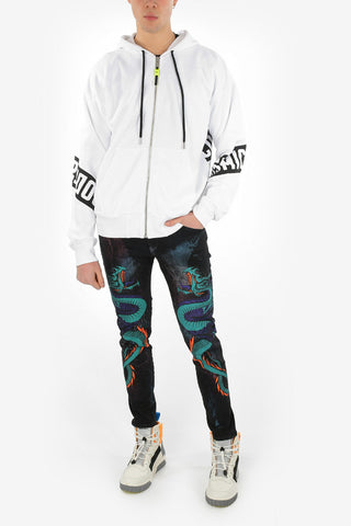 Felpa S-ALBY-ZIP-A1 con Cappuccio