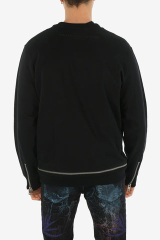 Crew- Neck S-ROUND-ZIP Sweatshirt