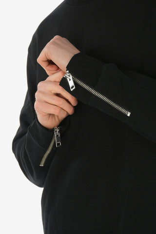 Crew- Neck S-ROUND-ZIP Sweatshirt