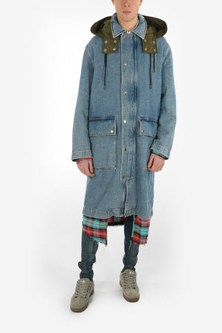 Denim D-CIOS Coat With Removable Hood