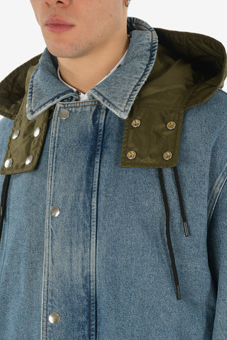 Denim D-CIOS Coat With Removable Hood