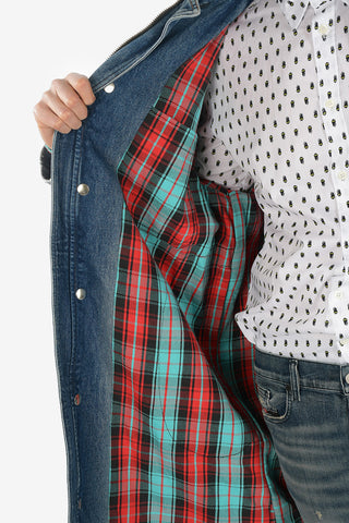 Denim D-CIOS Coat With Removable Hood