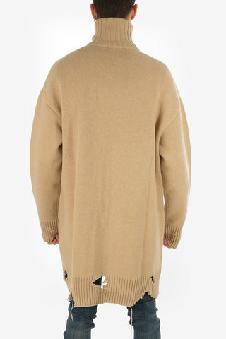 Vintage Effect Oversize K-ZAK Cardigan