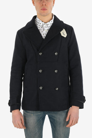 Wool W-BANFI Double Breasted Peacoat