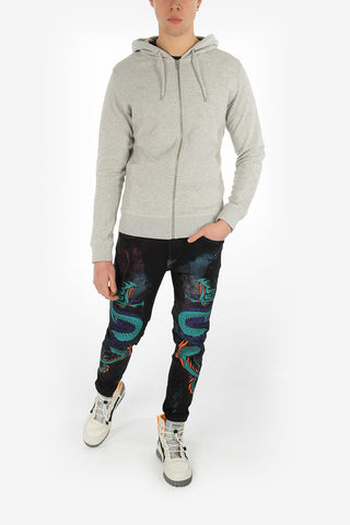 Felpa S-TAD-JAQ con Cappuccio e chiusura Zip
