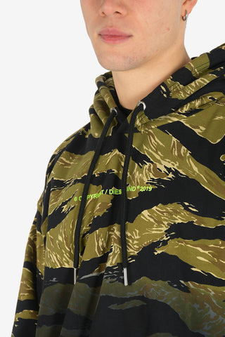 Hooded Printed S-ALBY-TIGERCAM Sweatshirt