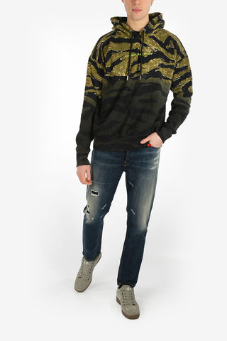 Hooded Printed S-ALBY-TIGERCAM Sweatshirt