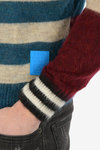 Maglia K-BOH a Righe in Mohair e Alpaca