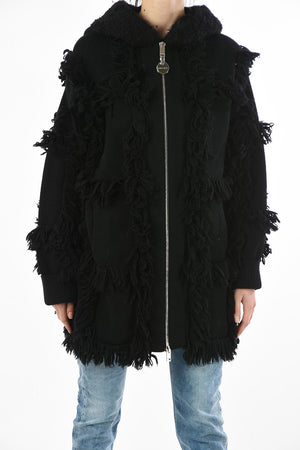 Knit Oversize M-LYNE Coat with Fringed