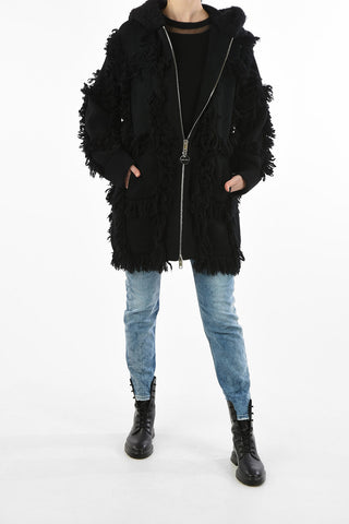 Knit Oversize M-LYNE Coat with Fringed