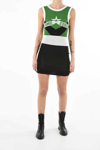 Open Back Mesh M-COSMIKA Mini bodycon Dress