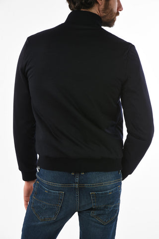 ID full zip virgin wool reversible Down jacket