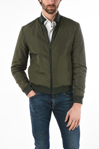 ID full zip virgin wool reversible Down jacket