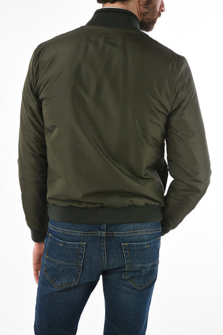 ID full zip virgin wool reversible Down jacket