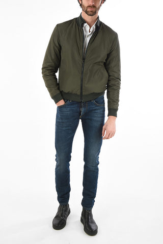 ID full zip virgin wool reversible Down jacket