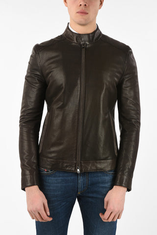 ID full zip leather PLJMAN NAP outerwear jacket