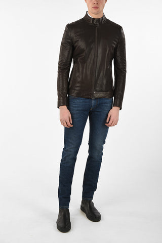 ID full zip leather PLJMAN NAP outerwear jacket