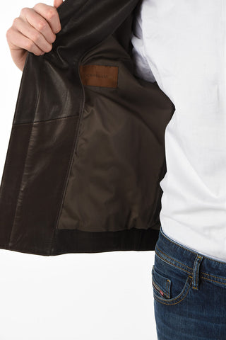 ID full zip leather PLJMAN NAP outerwear jacket