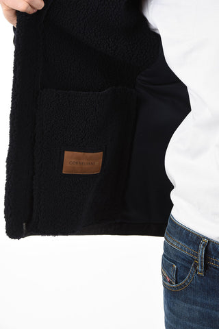 ID Suede leather outerwear jacket with Inner Down Padding