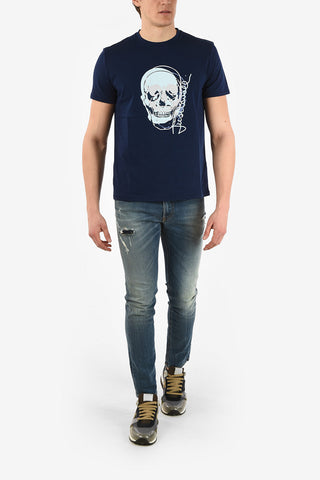 Skull Printed Crewneck T-shirt