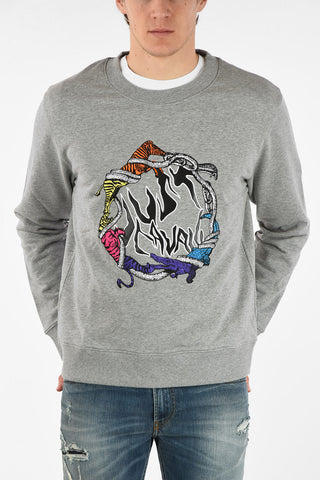 Embroidered Crewneck Sweatshirt
