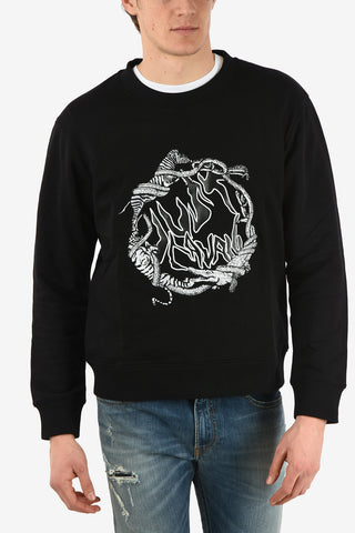 Embroidered Crewneck Sweatshirt