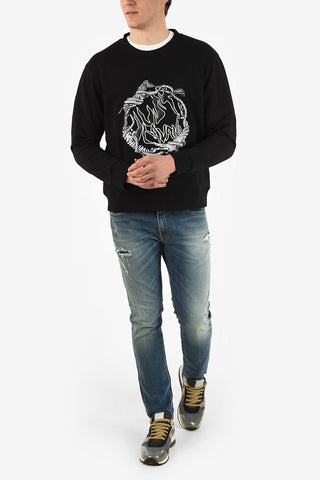 Embroidered Crewneck Sweatshirt