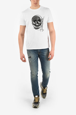 Skull Printed Crewneck T-shirt