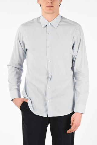 ZZEGNA Micro Patterned COTTON TENCEL Shirt