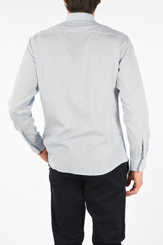 ZZEGNA Micro Patterned COTTON TENCEL Shirt