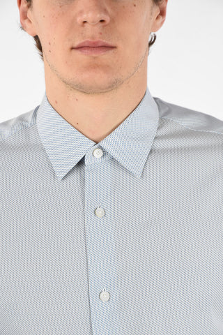 ZZEGNA Micro Patterned COTTON TENCEL Shirt