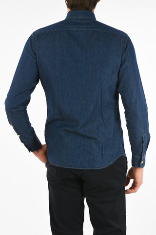 ZZEGNA Camicia Slim Fit in Denim