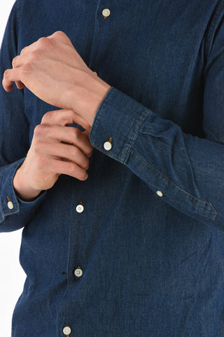 ZZEGNA Camicia Slim Fit in Denim