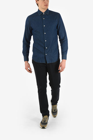 ZZEGNA Camicia Slim Fit in Denim