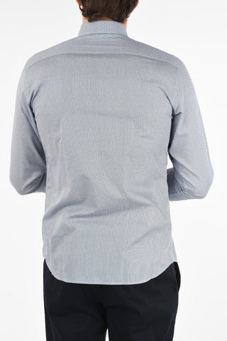 ZZEGNA Patterned WRINKLE FREE Slim Fit Shirt