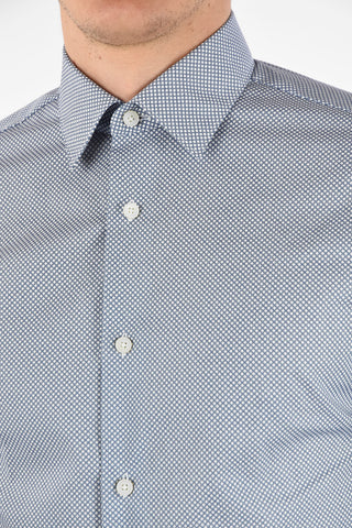 ZZEGNA Patterned WRINKLE FREE Slim Fit Shirt