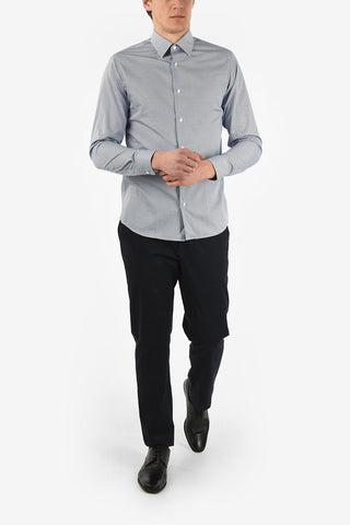 ZZEGNA Patterned WRINKLE FREE Slim Fit Shirt