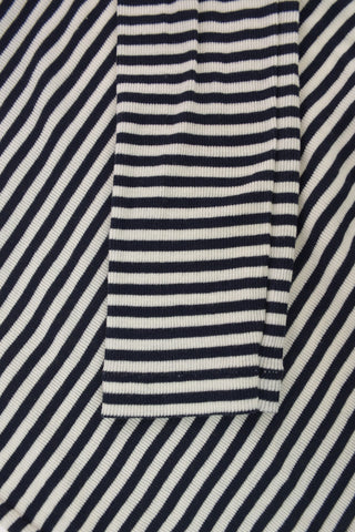 vestito awning striped in maglia collo alto