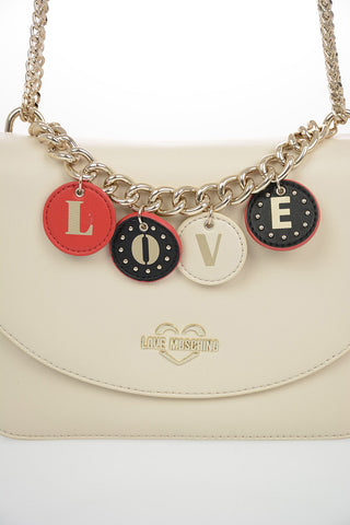 LOVE Faux Leather LOVELY CHARMS Shoulder Bag