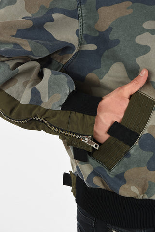 Zip Closure Camouflage D-AZLEY-NE Jacket