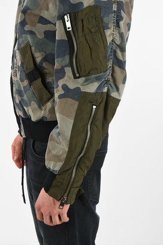 Zip Closure Camouflage D-AZLEY-NE Jacket