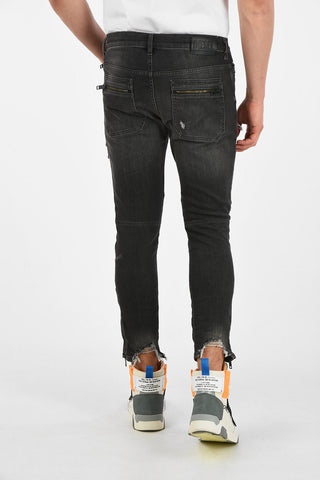 13cm Frayed Hem D-PHORMER Slim Fit Jeans L30
