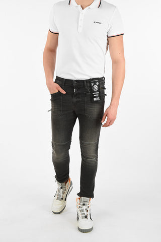 13cm Frayed Hem D-PHORMER Slim Fit Jeans L30