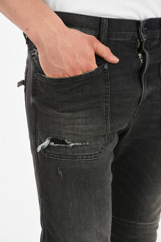 13cm Frayed Hem D-PHORMER Slim Fit Jeans L30