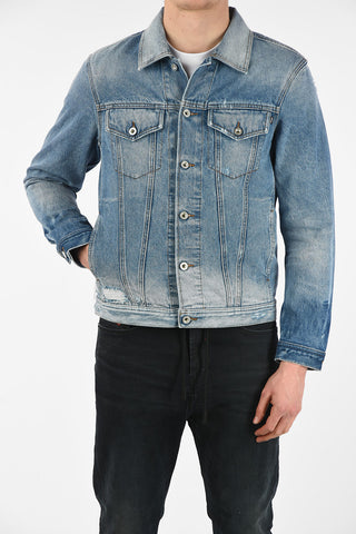 Stonewashed Denim NHILL Jacket with Distressed Details