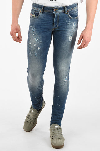 14cm Distressed TROXER Skinny Fit Jeans L32