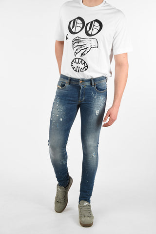 14cm Distressed TROXER Skinny Fit Jeans L32