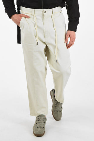 Drawstring P-FRANK-COULISSE Wide Pants