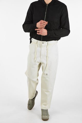Drawstring P-FRANK-COULISSE Wide Pants