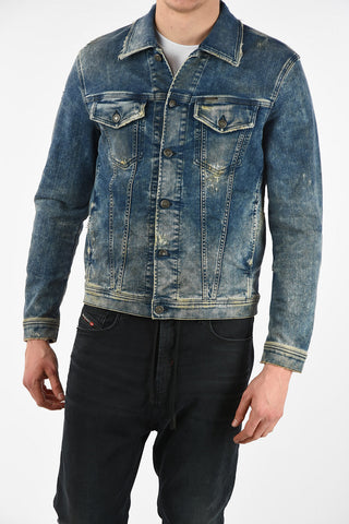 Giubbotto NHILL-TW in Denim Effetto Vintage